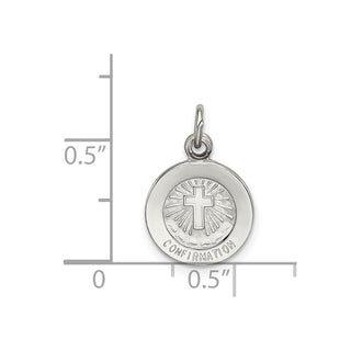 Sterling Silver Confirmation Medal Pendant QC5900