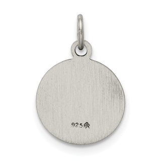 Sterling Silver Antiqued Confirmation Medal Pendant QC5902