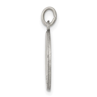 Sterling Silver Antiqued Confirmation Medal Pendant QC5903