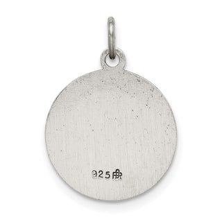 Sterling Silver Antiqued Confirmation Medal Pendant QC5903