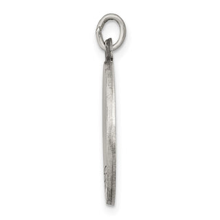 Sterling Silver Antiqued Confirmation Medal Pendant QC5904