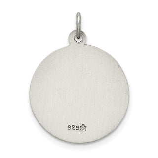 Sterling Silver Antiqued Confirmation Medal Pendant QC5904