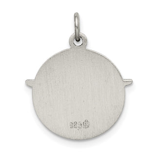Sterling Silver Antiqued Holy Spirit Medal Pendant QC5906