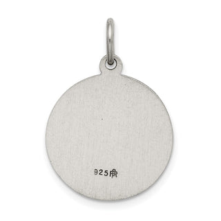 Sterling Silver Antiqued Holy Spirit Medal Pendant QC5907