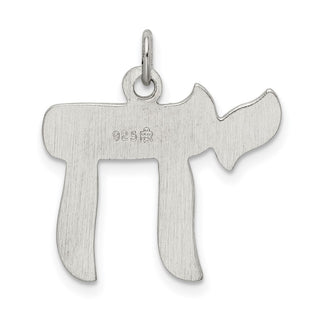 925 Sterling Silver Chai Pendant QC5915