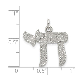 925 Sterling Silver Chai Pendant QC5915