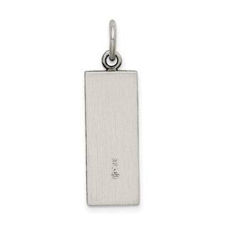 925 Sterling Silver Antiqued Mezuzah Pendant QC5922