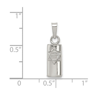 925 Sterling Silver Mezuzah Pendant QC5924