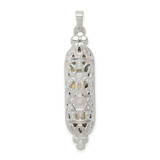 925 Sterling Silver Fancy Mezuzah Pendant QC5931