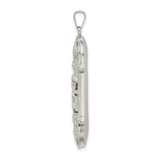 925 Sterling Silver Fancy Mezuzah Pendant QC5932