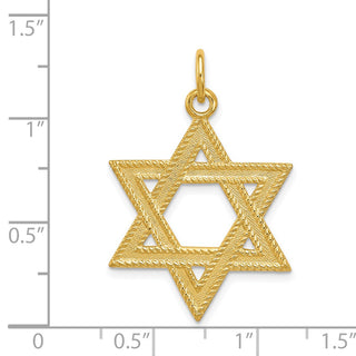 Gold-plated Sterling Silver Star of David Pendant