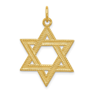 Gold-plated Sterling Silver Star of David Pendant