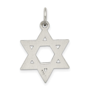 925 Sterling Silver Antiqued Star Of David Pendant QC5949