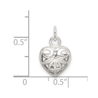 Sterling Silver Heart Charm QC5961