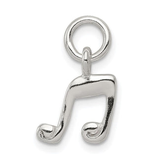 Sterling Silver Music Note Charm QC6121