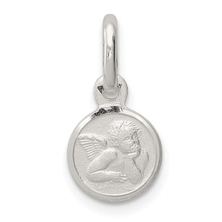 Sterling Silver Satin Angel Charm QC641