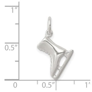 Sterling Silver Ice Skate Charm QC6468