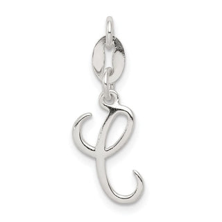Sterling Silver Initial C Pendant QC6510C