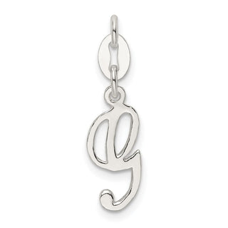 Sterling Silver Initial G Pendant QC6510G
