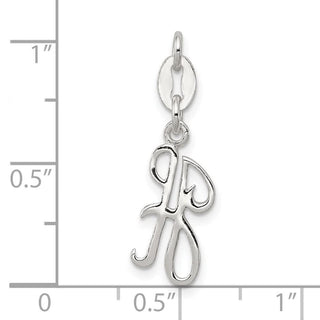Sterling Silver Initial H Pendant QC6510H