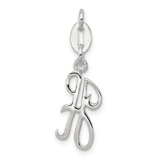 Sterling Silver Initial H Pendant QC6510H
