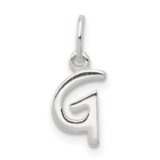 Sterling Silver Initial G Pendant QC6511G