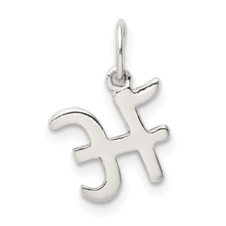 Sterling Silver Initial H Pendant QC6511H