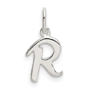Sterling Silver Initial R Pendant QC6511R