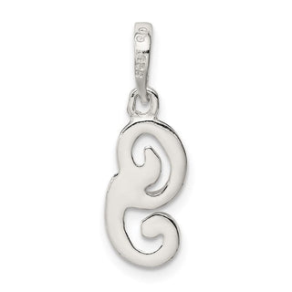 Sterling Silver Initial G Pendant QC6512G