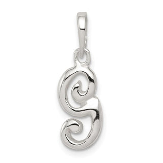 Sterling Silver Initial G Pendant QC6512G