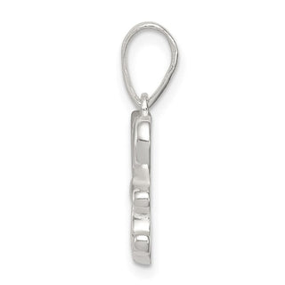 Sterling Silver Initial H Pendant QC6512H