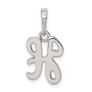 Sterling Silver Initial H Pendant QC6512H