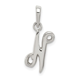 Sterling Silver Initial N Pendant QC6512N