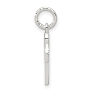 925 Sterling Silver Black Enamel Cross Pendant