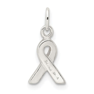 Sterling Silver Pink Enameled Awareness Charm