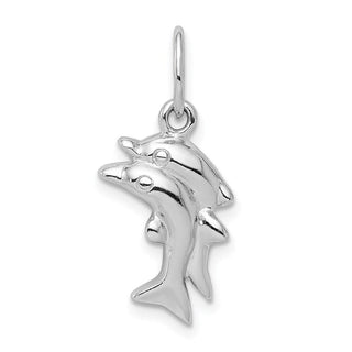 Sterling Silver Polished Dolphin Charm