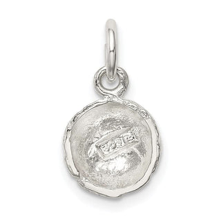 Sterling Silver Basketball Charm QC711