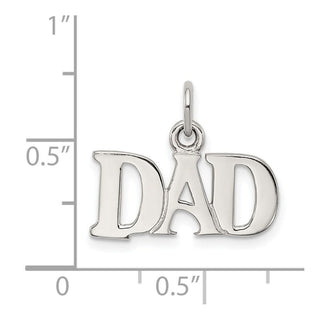 Sterling Silver Dad Charm QC7513