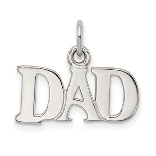Sterling Silver Dad Charm QC7513