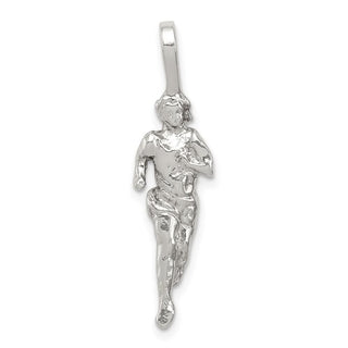 Sterling Silver Runner Pendant QC758