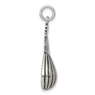 Sterling Silver Antiqued Mandolin Charm QC7762