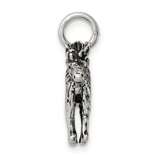 Sterling Silver Antiqued Moose Charm QC7844