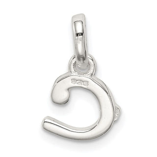 Sterling Silver Letter C w/Enamel Pendant