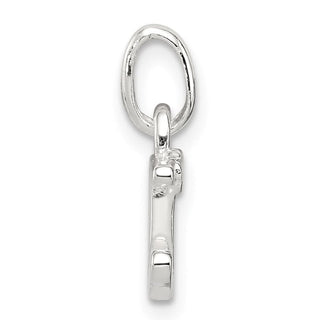Sterling Silver Letter D w/Enamel Pendant