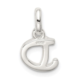 Sterling Silver Letter D w/Enamel Pendant