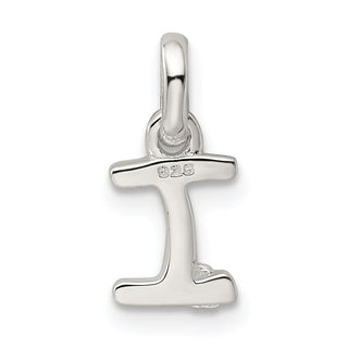 Sterling Silver Letter I w/Enamel Pendant