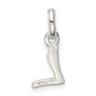 Sterling Silver Letter L w/Enamel Pendant