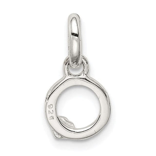 Sterling Silver Letter O w/Enamel Pendant