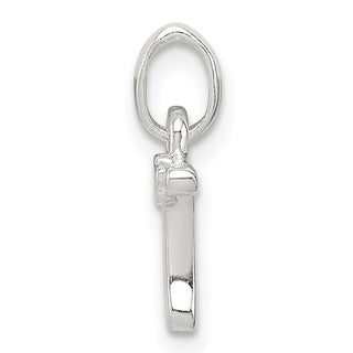 Sterling Silver Letter T w/Enamel Pendant