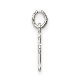 Sterling Silver Polished Cross Charm QC8148